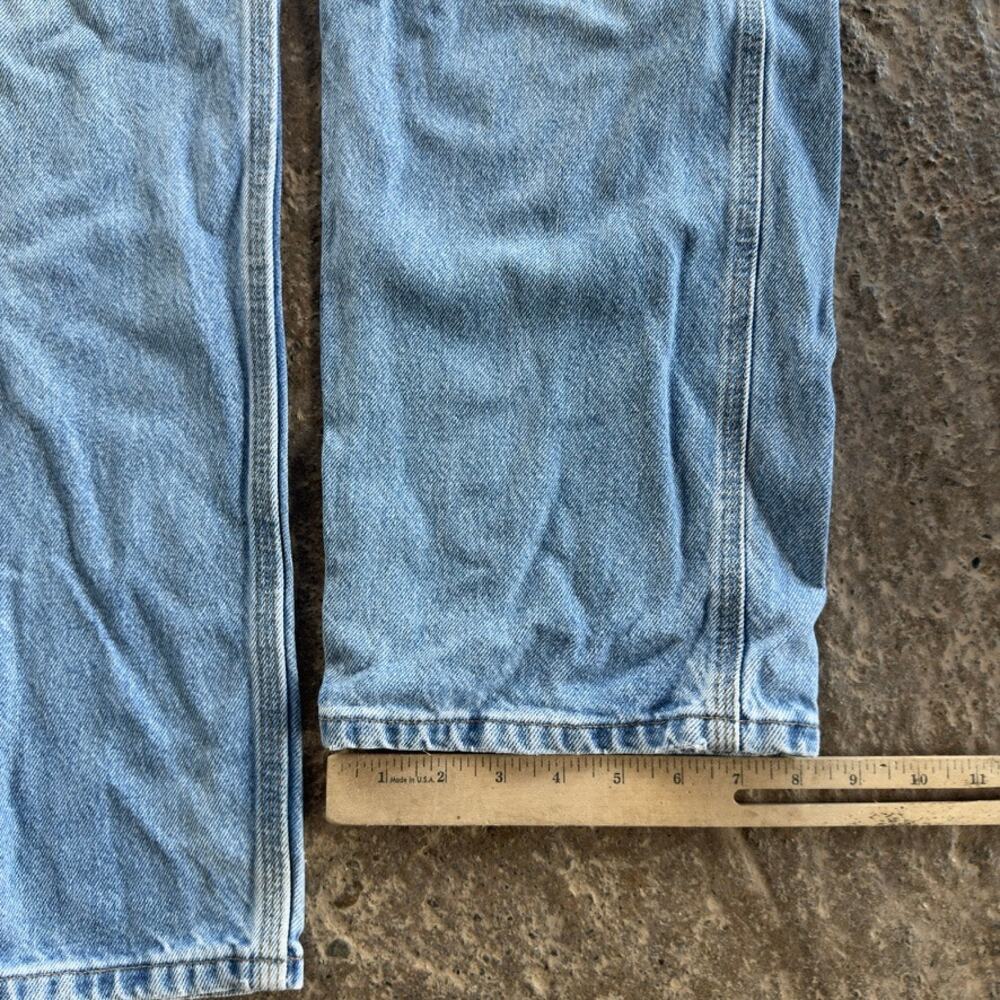 VINTAGE Y2K BAGGY CARHARTT CARPENTER JEANS PANTS WORKWEAR FITS MENS 34X29 - Picture 6 of 7